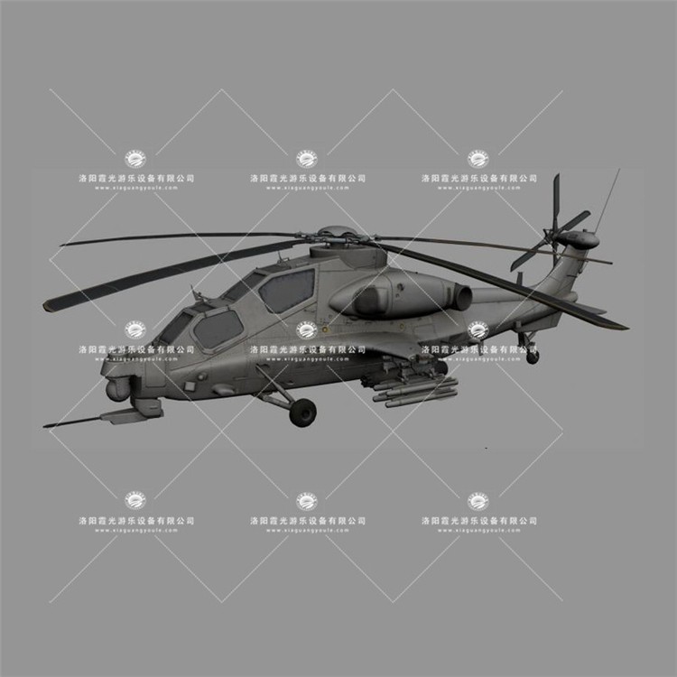印江武装直升机3D模型